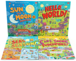 Happy County Book Set -|Hello World/Sun and Moon Together/Cars, Signs and Porcupines/From Season to Season|-
